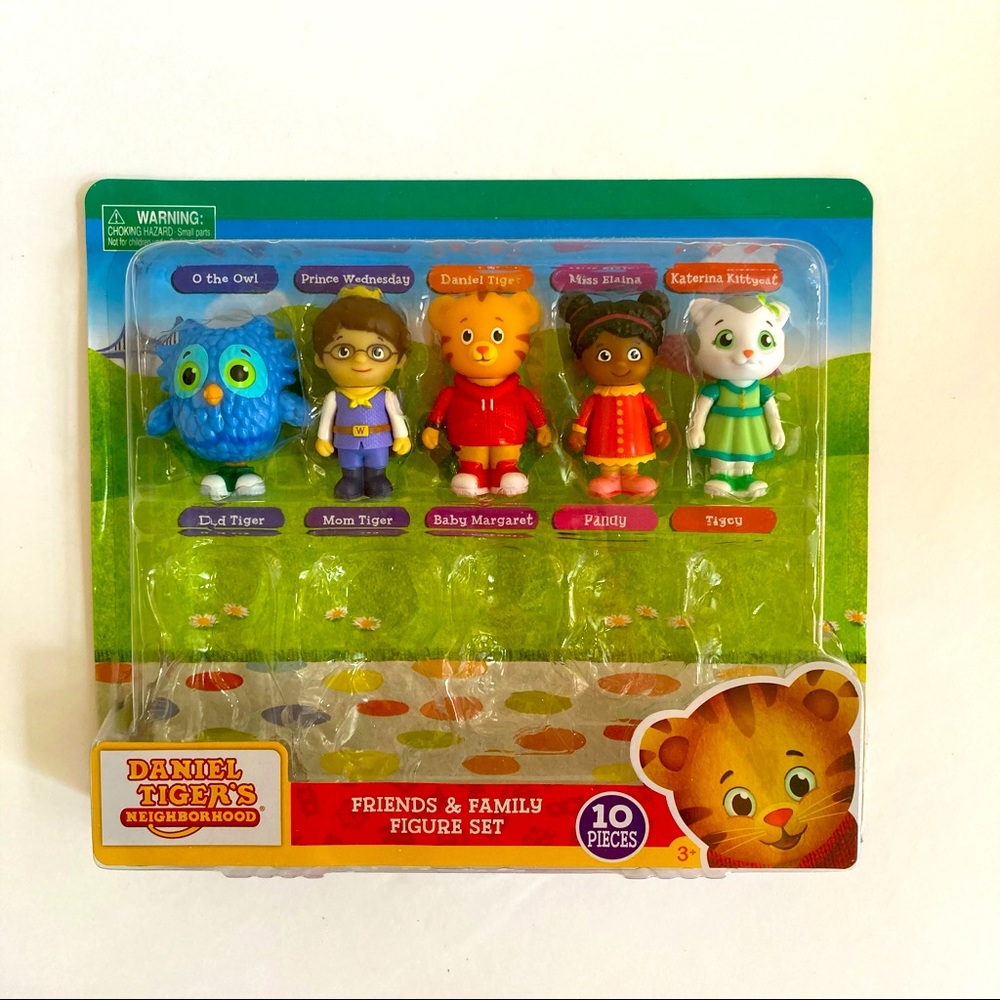 New Daniel tiger friends and family figure set 5 pack birthday cake topper